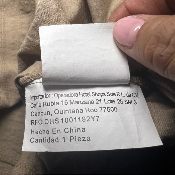 Hard Rock Hotel Cancun Button Up Shirt Men's Size 2XL Beige - Picture 14 of 14